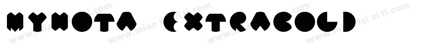 Myhota ExtraBold字体转换